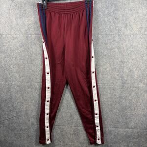 Y2K Vtg ZZAPP Men’s Sz Medium Athletic Snap‎ Break Away Sweatpants Burgundy